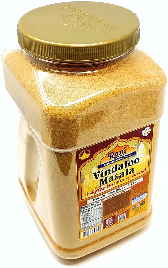 Rani Vindaloo Curry Masala Indian Spice Blend 80oz (5lbs) 2.27kg Bulk PET Jar ~ All Natural | Salt Free | Vegan | Gluten Friendly| NON-GMO | No colors | Indian Origin