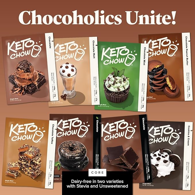 KETO CHOW CHOCOLATE TOFFEE - 1 MEAL PACK