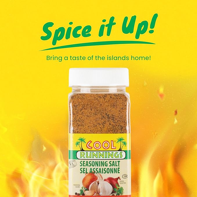 Cool Runnings Seasoning Salt 900g - Perfect for Enhancing Meats, Fries, Vegetables, and Snacks such as Popcorn, Ideal for Everyday Seasoning and Meal Prep