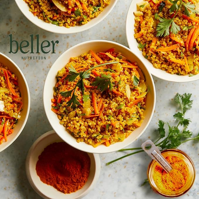 Beller Nutrition Vegitude Power | 1.4 oz | Organic Onion Powder & Garlic Powder No Salt Seasoning Spice Blend with Tumeric & Parsley | All-In-One Seasonings and Spices for Cooking Complete Seasoning