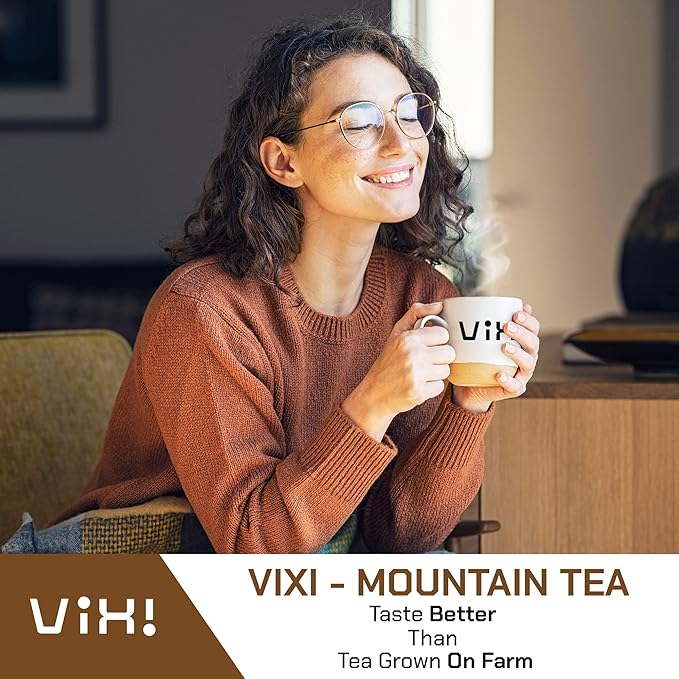 VIXI Black Tea Loose Leaf, (16.00 Oz), Vietnam's Mountain Tea, Bold Flavored, Taste Like Assam, Dried Whole Full Large Leaves, Sugar Free, 100% Natural from Ancient Tea Tree