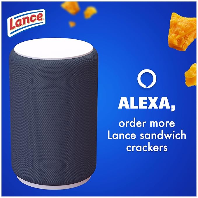 Lance Sandwich Crackers, Toasty Cheddar, 10 Individually Wrapped Packs, 6 Sandwiches Each