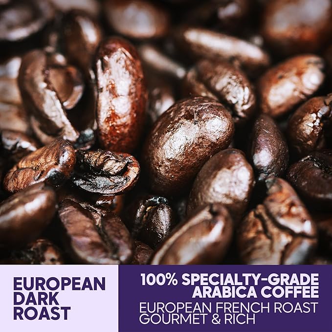 Sarasota Coffee Ground Cubano European French Roast | Dark Roast Gourmet Coffee Grounds | Low Acid, Mold Free, Specialty Grade Bulk Ground Coffee | 5lb (80 oz)