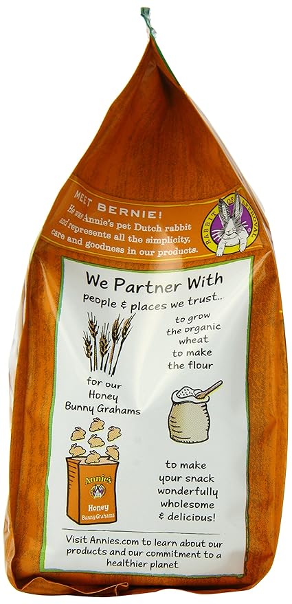 Annie's Homegrown Honey Bunny Grahams, 6 Ounce (Pack of 12)