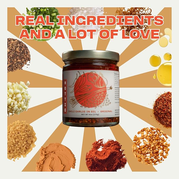 Umami Hottie Original Hot – Bold Japanese Style Chili Oil | Made with Garlic, Shichimi Togarashi Chili, Red Miso & Sesame | Perfect for Instant & Restaurant Ramen, Soups, Noodles | Sugar-Free 6 oz (Original)