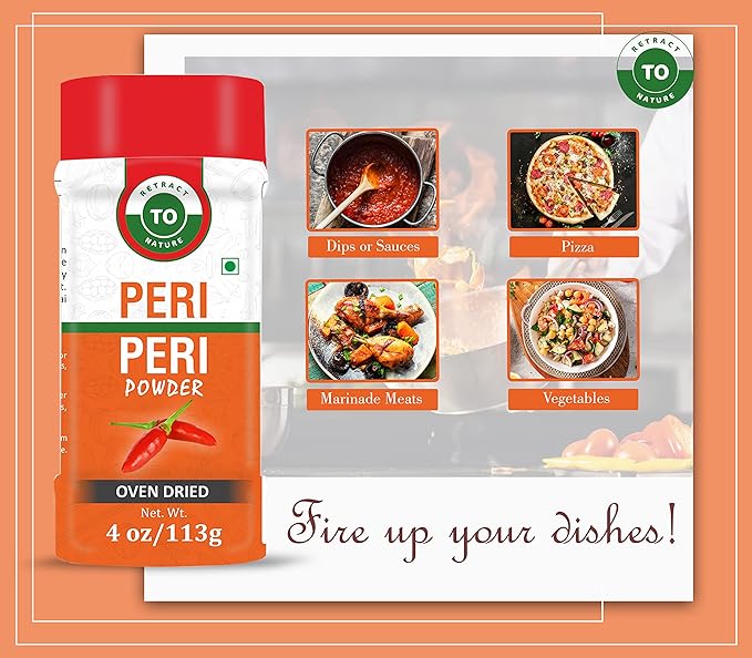 Peri Peri Powder (Birds Eye Chili) ??4 oz/113 gm, 100% Pure, Oven Dried, Spicy Chili Powder