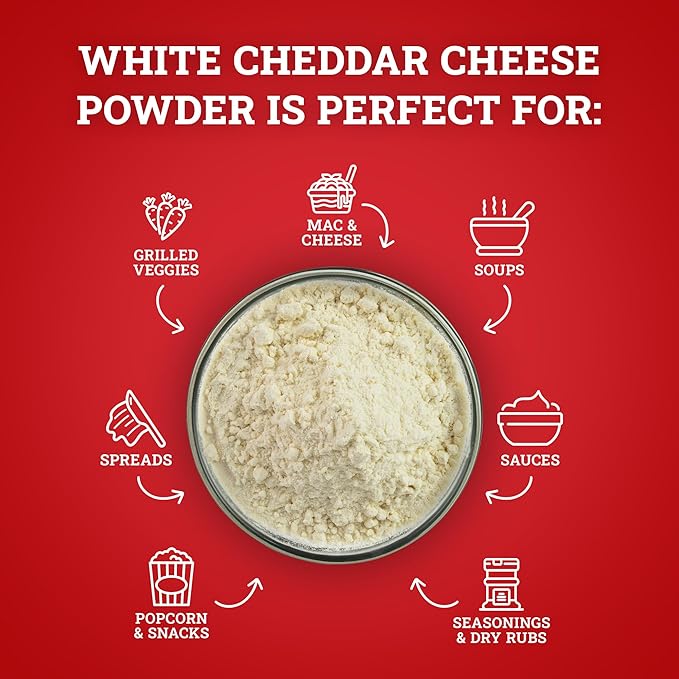Hoosier Hill Farm White Cheddar Cheese Powder, 25LB (Pack of 1)