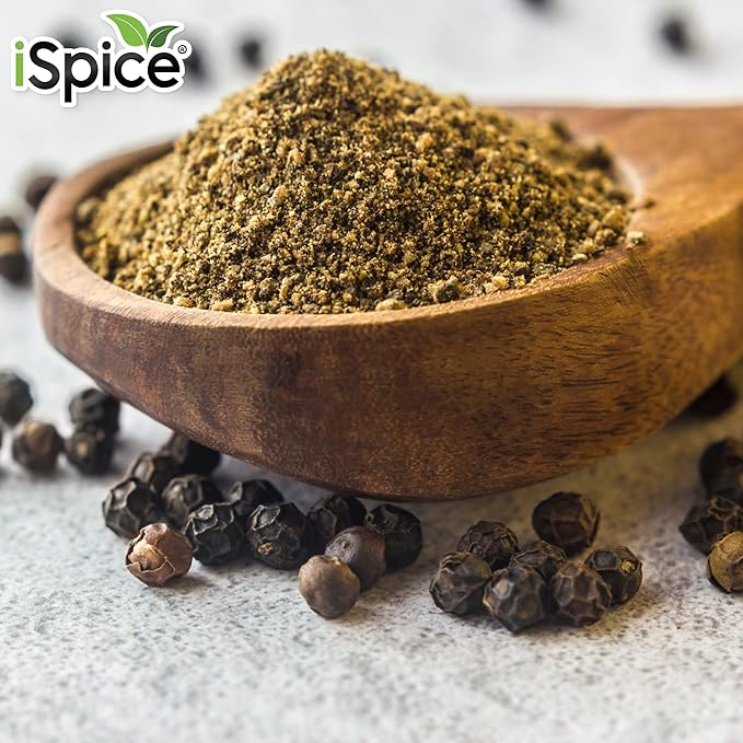 iSpice Black Pepper Spices And Seasonings For Cooking, 5.8 Ounce Fine Ground Black pepper Seasoning, Black Pepper ground Seasoning(164g-Pack Of 1)