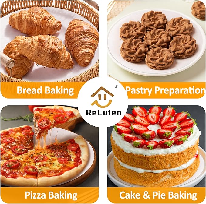 8 Inch Parchment Paper Rounds, 200Pcs Precut Baking Paper Sheets,Non-Stick Parchment Rounds for Baking Bread，Cake，Cookie and More