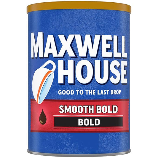 Maxwell House Smooth Bold Dark Roast Ground Coffee (11.5 oz Canister)