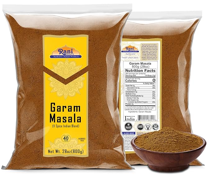 Rani Garam Masala Indian 11-Spice Blend 28oz (800g) ~ All Natural, Salt-Free | Vegan | No Colors | Gluten Friendly | NON-GMO | Kosher | Indian Origin