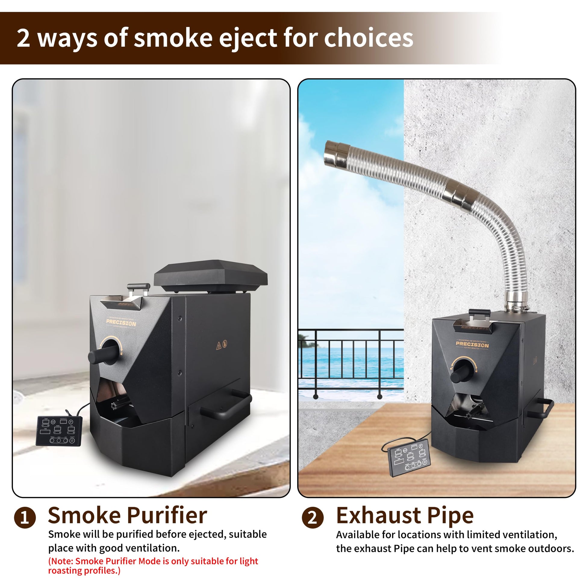500g Automatic Coffee Roaster Machine for Home Use Wth Smoke Filter(Suitable for Light Roasting)
