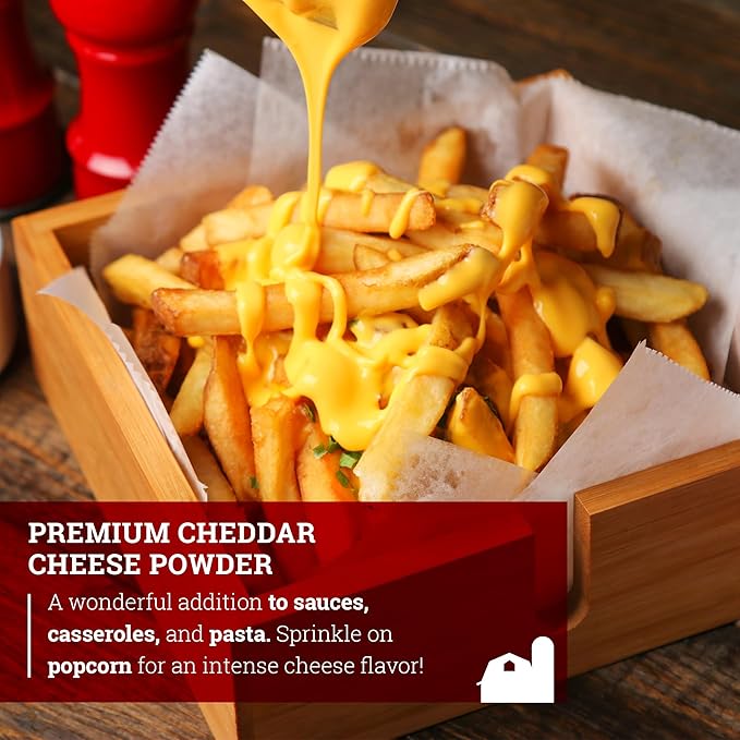 Hoosier Hill Farm Premium Cheddar Cheese Powder, 2.5LB (Pack of 1)