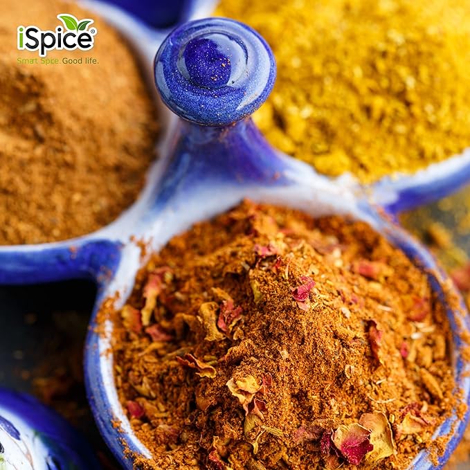 iSpice - Low-Sodium Sugar-Free Ras el Hanout Seasoning World Flavor Super Spice Blend | All Natural |