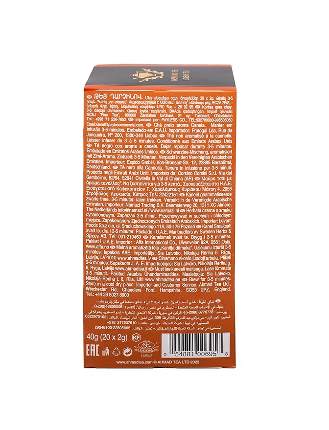 Ahmad Tea Cinnamon Haze Black Tea, 20 Count (Pack of 6)