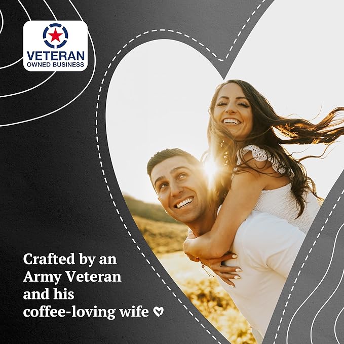 Couple?™s Coffee Ground Coffee | Gives Back to Military Families | Medium Dark and Handsome | A Smooth Medium Roast Blend | Made with 100% Arabica Beans | 12oz bag brews about 34 cups