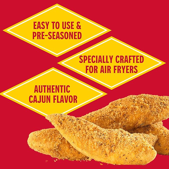 Louisiana Fish Fry, Air Fry Garlic & Herb Mix, 5 oz (Pack of 6)