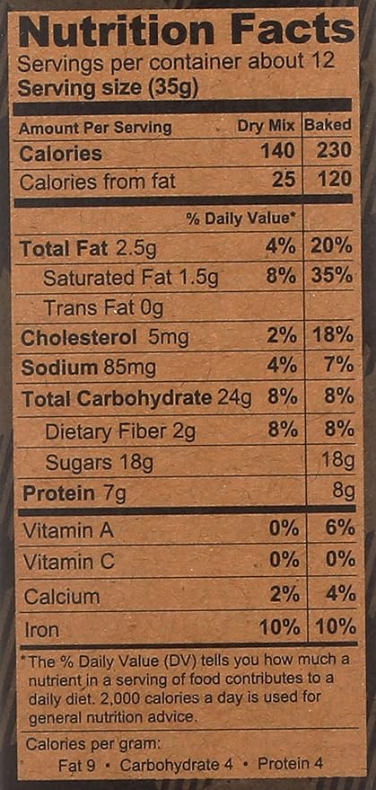 Kodiak Brownie Baking Mix, Chocolate Fudge, High Protein,100% Whole Grains, (Pack of 1)
