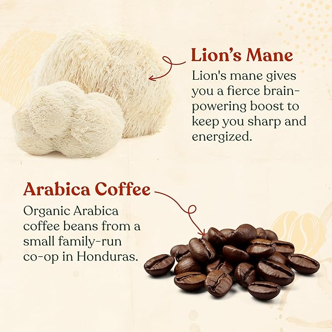 Four Sigmatic Focus Coffee Pods Compatible with Nespresso Original | Organic Dark Roast Espresso with Added Focus | Mushroom Coffee Enhanced with Lion's Mane | Original Dark Roast 10ct