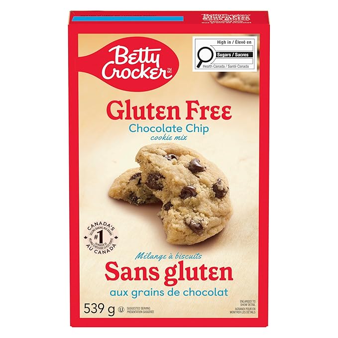 Betty Crocker Gluten Free Cookie Mix Chocolate Chip 539 Gram Imported from Canada