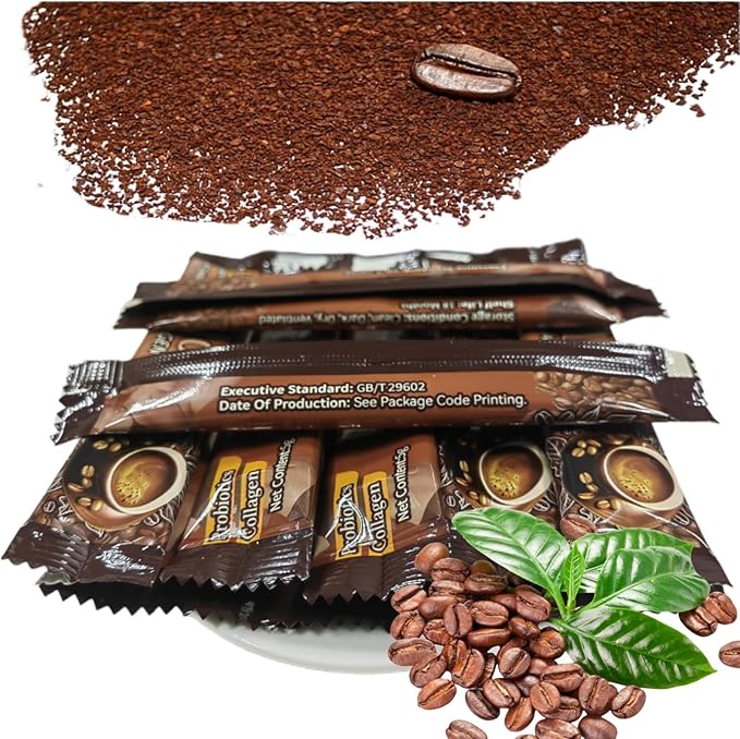 Collagen Coffee, Slim Instant Coffee Packets, Weight Loss, 12 Bags, Raw Materialare Imported from Japan, Pure Natura Collagen Coffee for Women Menç«?0gç«?,<div>