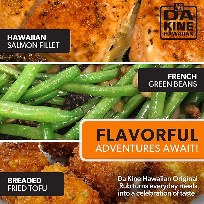 Da Kine Hawaiian Premium BBQ Dry Rub Seasoning - Authentic BBQ Seasoning Blend, Perfect Gourmet Rub Spices for Smoking, Grilling & Cooking - Gluten-Free, Low Sodium, No MSG - Original Flavor (4 oz - 3 Pack)