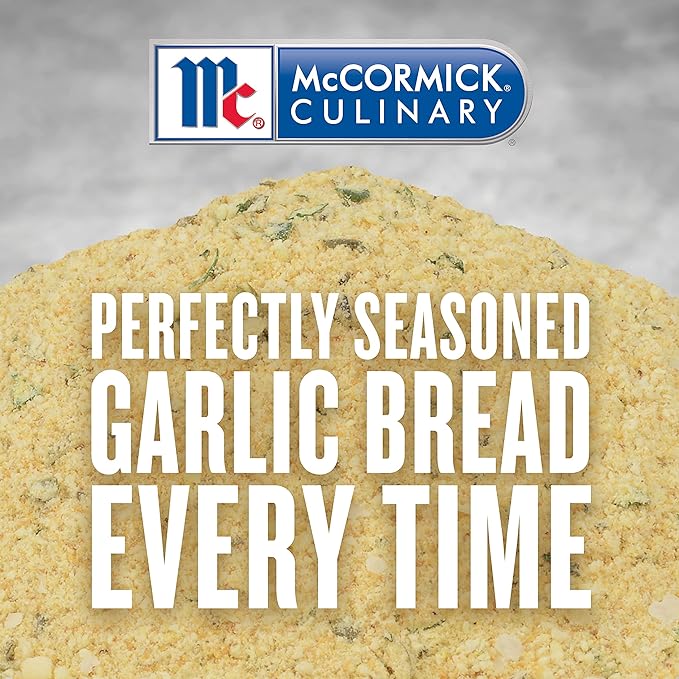 McCormick Culinary Roasted Garlic Bread Seasoning, 20 oz - One 20 Ounce Container of Garlic Seasoning Blend for Fresh Garlic Bread, Pasta, Pizza, Sauces and More