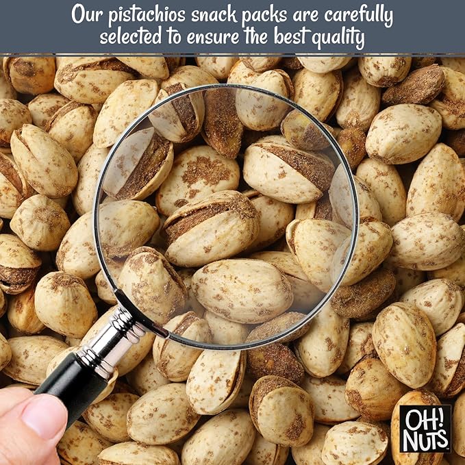 Oh! Nuts Spiced Pistachios with Chili Lemon Flavor, 2 LB ??Bold & Tangy Snack, Tajin-Style Seasoning, Chili Roasted Nuts ??Packed in Freshness-Sealed Resealable Bag