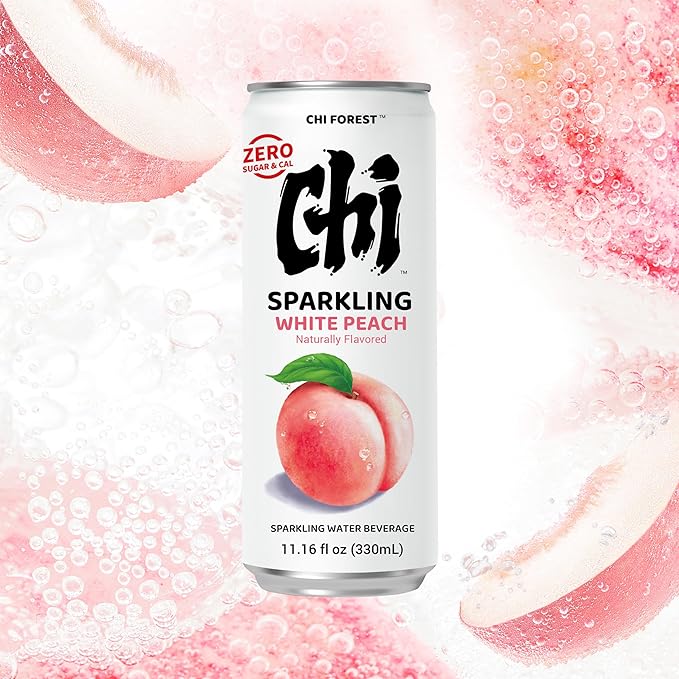 CHI FOREST Variety Bundle Sparkling Water Beverages, Zero Sugar, Zero Caffeine, 11.15fl oz Cans(24 Pack *4)