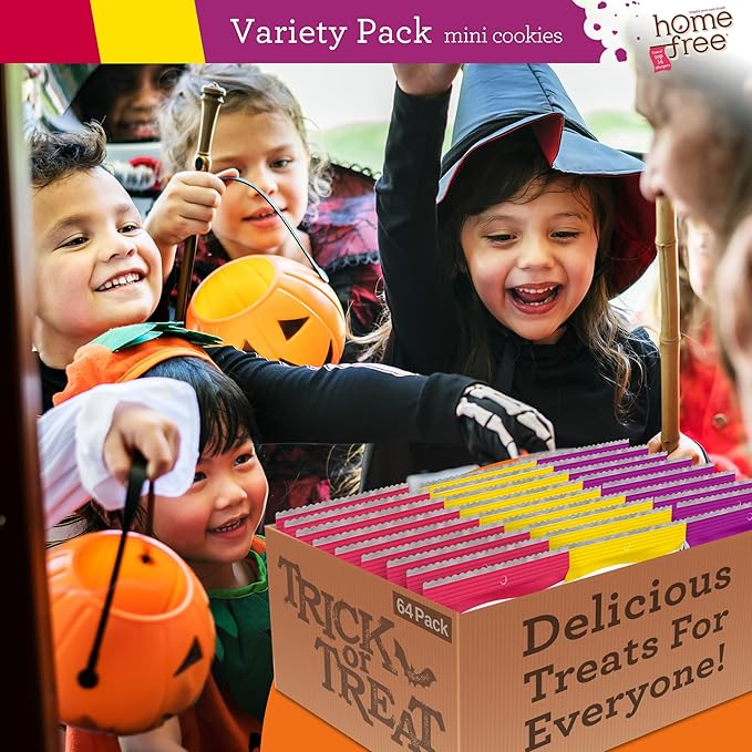 Homefree Treats You Can Trust Gluten Free Mini's, Variety pack with Lemon Burst, 30 Count