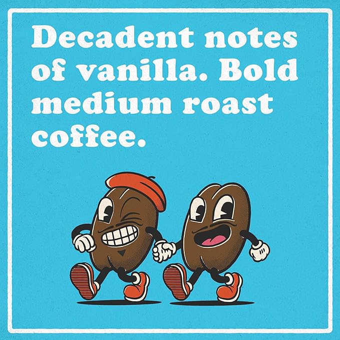 Roasty Buds Coffee French Vanilla Pods 18 Count | Single-Serve 11g Per Pod | Recyclable, Gluten-Free, Non-GMO, No Sugar/Dairy/Soy/Egg (18 Count, French Vanilla)