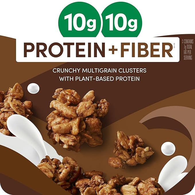 Kashi GO Protein Cereal, 10g Protein, 10g Fiber, Chocolate Crunch, 16oz Box (1 Box)