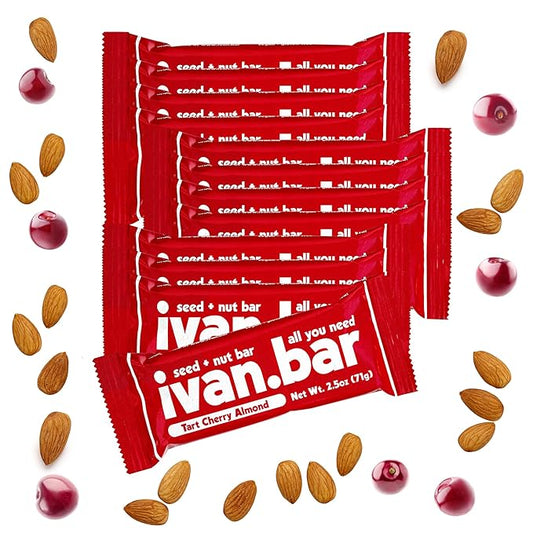 Protein Packed Energy Snack Bar | Provides Healthy Energy | Vegan, All Natural Ingredients | Soy, Dairy & Gluten Free (2.5 Ounce (Pack of 12 Bars), Tart Cherry)