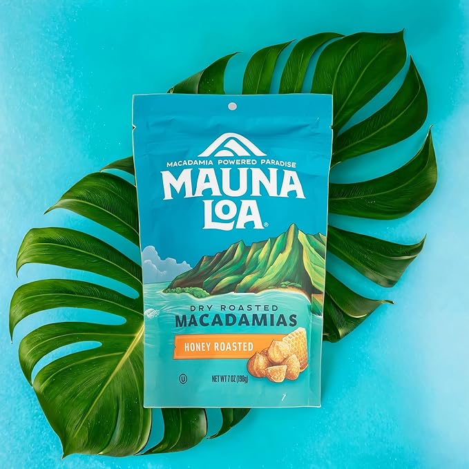 Mauna Loa Premium Roasted Macadamia Nuts, Honey Roasted Flavor, 7 Oz Bag