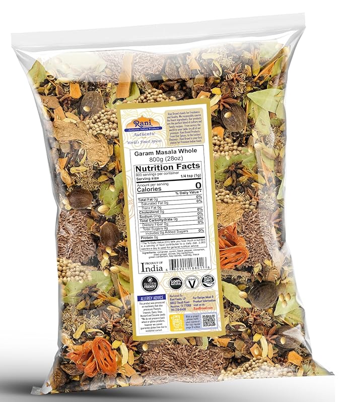 Rani Garam Masala Indian 11 Whole Spices Blend 28oz (800g) ~ All Natural, Salt-Free | Vegan | No Colors | Gluten Friendly | NON-GMO | Indian Origin