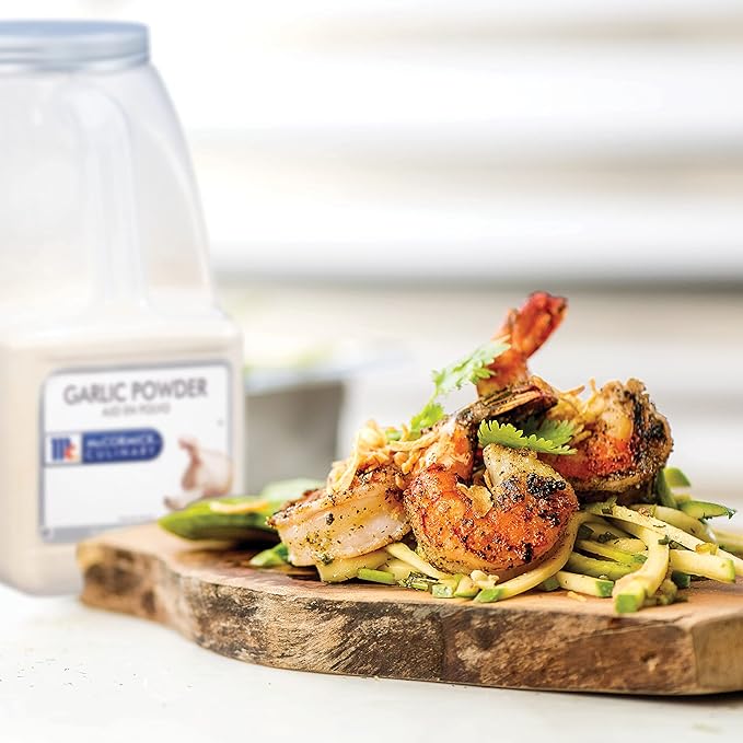 McCormick Culinary Garlic Powder, 6 lb - One 6 Pound Container of Bulk Garlic Powder Seasoning, Ideal for Pastas, Meats, Seafood, Vegetables and More