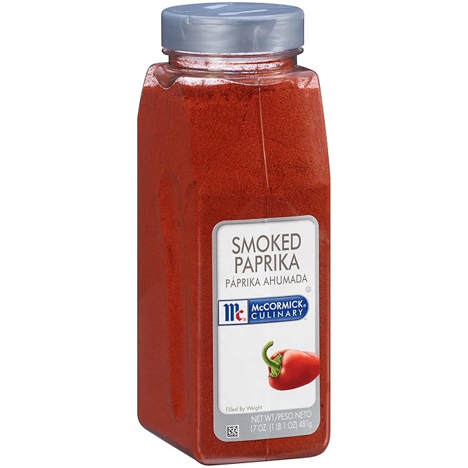 McCormick Culinary Smoked Paprika, 17 oz (Pack of 6) - Six 17 Ounce Containers of Sweet and Smoky Paprika Perfect for Spanish Cuisine, Chicken, Fish, Pork, Potatoes, and More