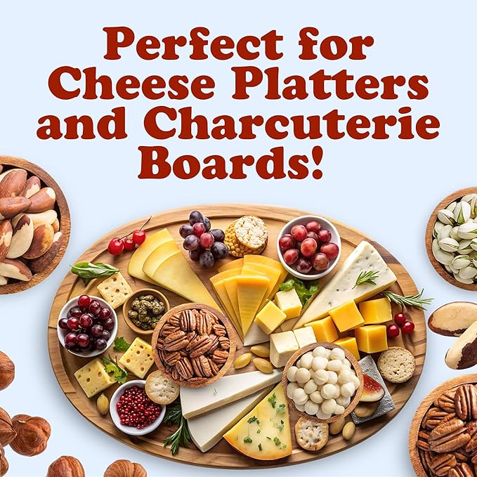Food to Live - Organic Delicious Nuts in a Gift Box - A Variety Pack of Pecans, Hazelnuts, Brazil Nuts, Macadamia Nuts, and Roasted & Salted Pistachios