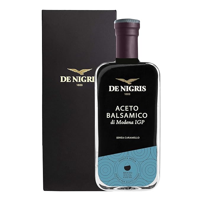 De Nigris Balsamic Vinegar Of Modena Excellence Line - Silver Eagle (45% Grape Must) 8,5 Oz (250ml) | Balsamic Vinegar From Modena Italy, Strong And Velvety Taste, Aged