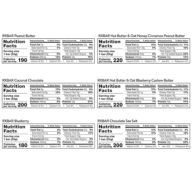 RXBAR Protein Bars, Snack Bars, Variety Pack (12 Count)