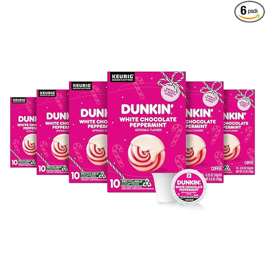 Dunkin??Polar Peppermint Flavored Coffee, 60 Keurig K-Cup Pods