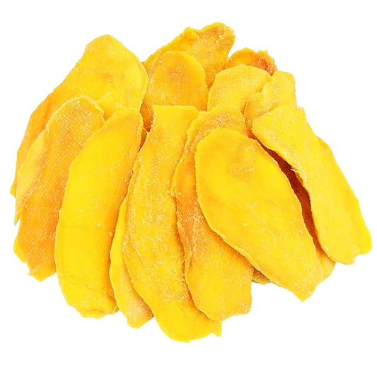 Extra Low Sugar Added Dried Mango Slices 48 Oz - Delicious Texture Soft & Juicy Dried Mango - Naturally Ripened Mango Dried Fruits - Gluten Free - Non GMO - Kosher - Natural Source of Vitamin C, in Resealable Bag 3 Lbs