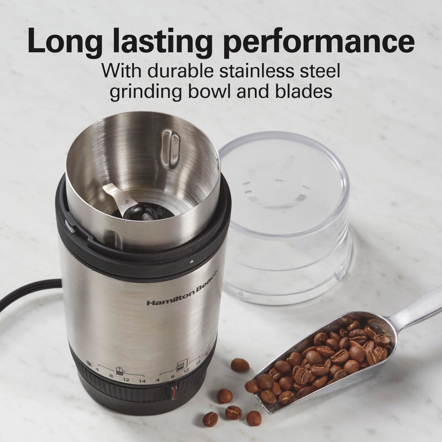 Hamilton Beach Custom Grind Electric Coffee Grinder For Up To 14 Cups