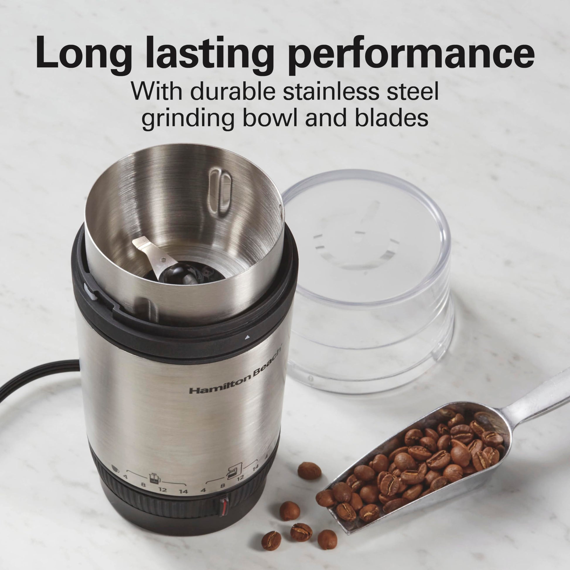 Hamilton Beach Custom Grind Electric Coffee Grinder For Up To 14 Cups