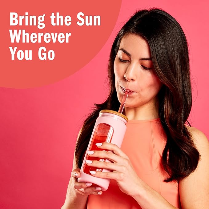 Sunkist Singles to go Drink Mix Packets, Strawberry Tangerine, 6-Count Box ??Powdered Drink Packets with Vitamin C, 72 Total Powder Sticks