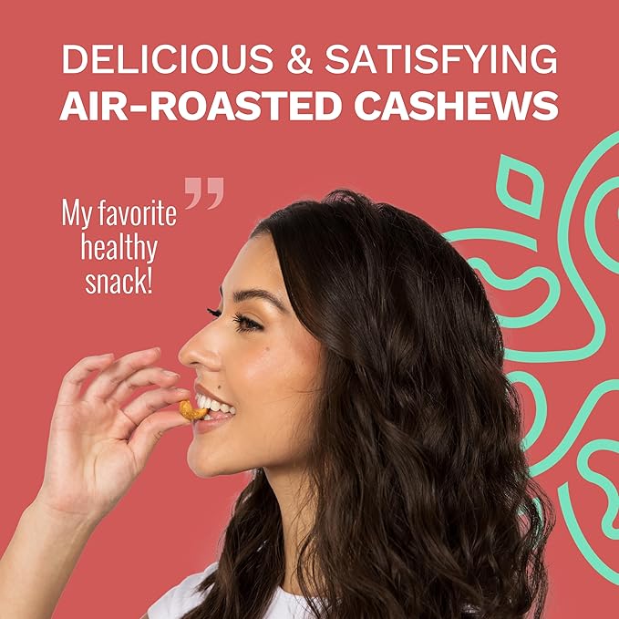 Peri Peri Air Roasted Whole Cashews by Karma Nuts, Savory, Spicy, Peanut-Free Facility, Kosher, Everyday Nut Snack, 7oz Resealable Bag