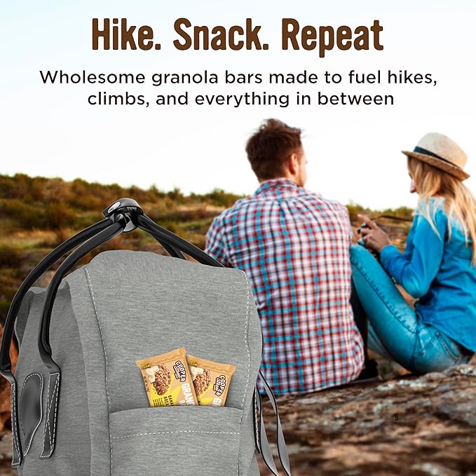 Cooper Street Banana Bread Granola Bakes (48 Count) ??Individually Wrapped Soft and Chewy Granola Bars Bulk ??Dairy, Soy, Peanut and Tree Nut Free - Perfect As Healthy Bulk Office or Classroom Snacks