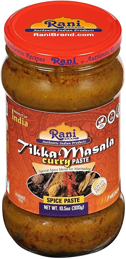 Rani Tikka Masala Cooking Spice Paste 10.5oz (300g) Glass Jar, Pack of 5+1 FREE ~ No Colors | All Natural | NON-GMO | Vegan | Gluten Free | Indian Origin