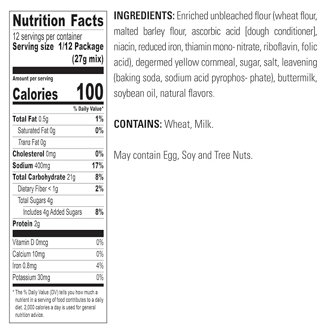 Krusteaz Southern Cornbread & Muffin Mix 11.5 Ounce (Pack of 6)