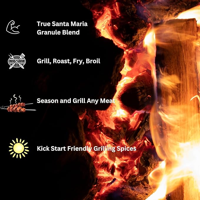 Tolosa Pointe All Que Santa Maria Seasoning & BBQ Rub for Chicken, Steak, Pork, Ribs, Prime Rib Roast, BBQ Seasoning, Grill, Gluten Free, 14 Oz (396g)